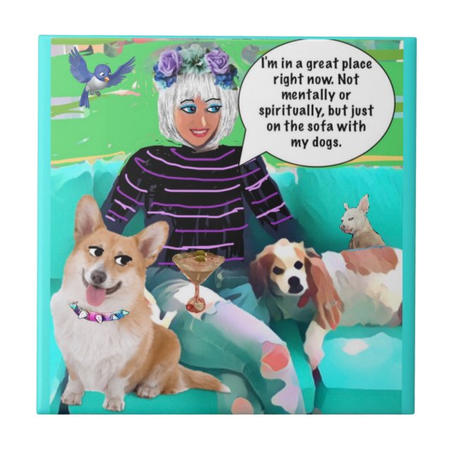 Carreau TILE-Je suis dans un grand endroit en ce moment Ca (Devant)