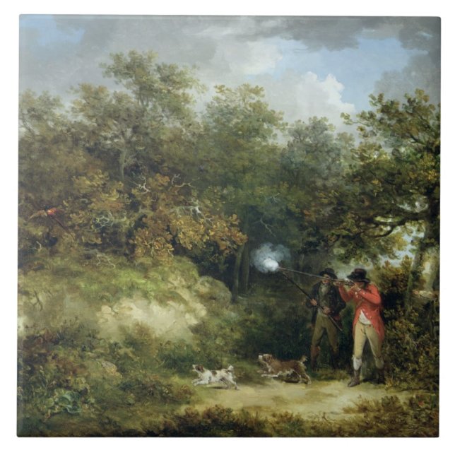 Carreau Tir de faisan (huile sur la toile) 3 (Devant)