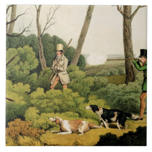 Carreau "Tir de faisan", pub. par Thomas McLean, 1820 (