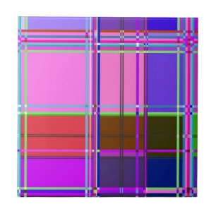 Carreau Tissu à motif tartan rose Madras