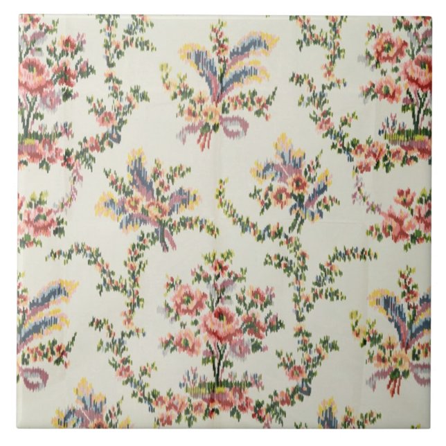 Carreau Tissu tissé pour la Reine Marie Antoinette chez le (Devant)