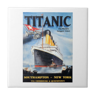 Carreau Titanic White Star Line - Le plus grand paquebot d