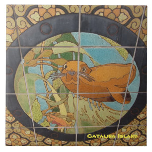 CARREAU TITRE CÉRAMIQUE DE L'ÎLE CATALINA