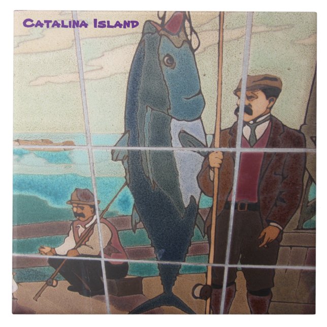 CARREAU TITRE CÉRAMIQUE DE L'ÎLE CATALINA (Devant)