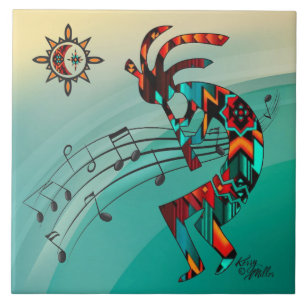 Carreau TITRE CÉRAMIQUE Kokopelli Sud-Ouest