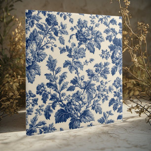 Carreau Toile De Jouy Motifs Floraux De Campagne Pastoraux