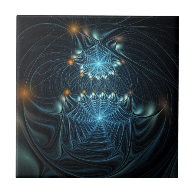 Carreau Toiles d'araignée métalliques (Devant)