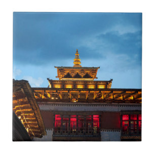 Carreau Toit Dzong bouddhiste