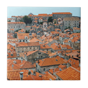 Carreau Toits célèbres de la vieille ville de Dubrovnik -