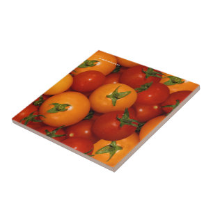 Carreau Tomates de cerise rouge et orange
