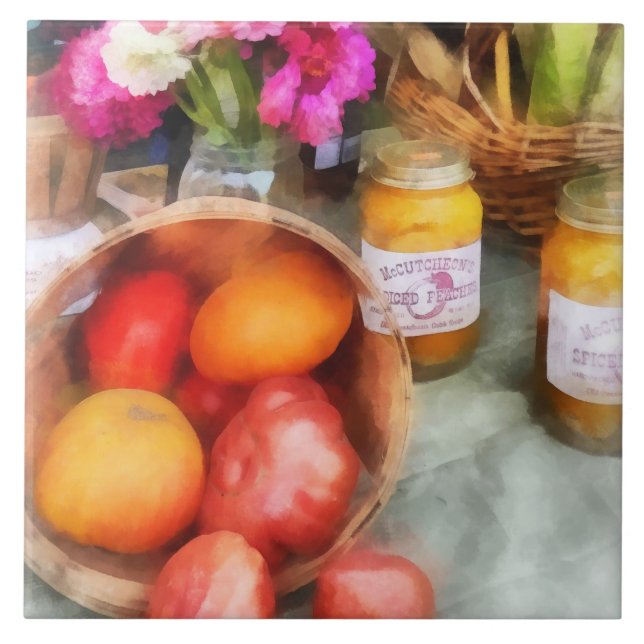Carreau Tomates et pêches (Devant)
