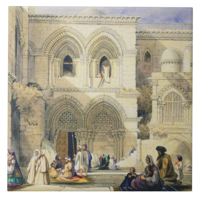 Carreau Tombe sainte, à Jérusalem (litho de couleur) (Devant)