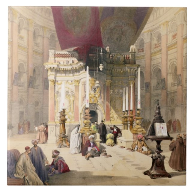 Carreau Tombeau de la tombe sainte, le 10 avril 1839, pla (Devant)