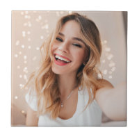 Ton visage sur un dessous de verre de papier carré