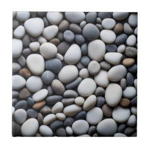 Carreau Tons cool Plage Lisse Rochers Galets