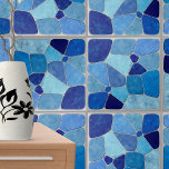 Carreau Tons de Mosaïque bleue Art abstrait<br><div class="desc">Tons de Mosaïque bleue Art abstrait</div>