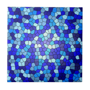 Carreau Tons de verre de couleur bleue par Shirley Taylor