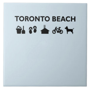 Carreau Toronto Beach Icons Monotone Black