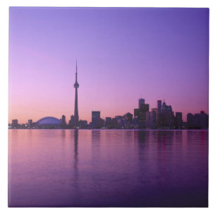 Carreau Toronto Skyline la nuit, Ontario, Canada