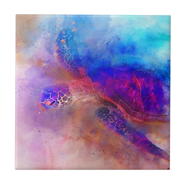 Carreau Tortue de mer d'Hawaï (Devant)