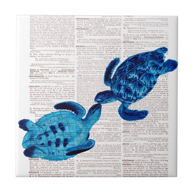 Carreau Tortues de mer bleues en amour (Devant)