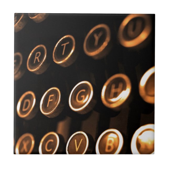 Carreau Touches de machine à écrire d'époque (Devant)