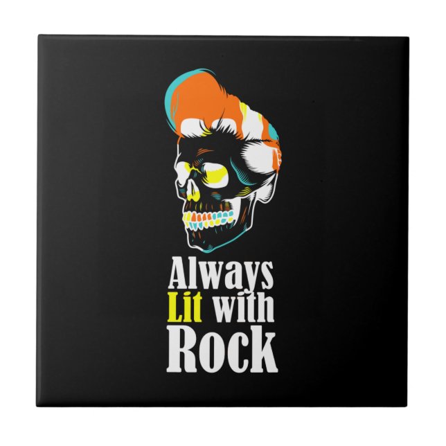 Carreau Toujours allumé avec du rock (Devant)