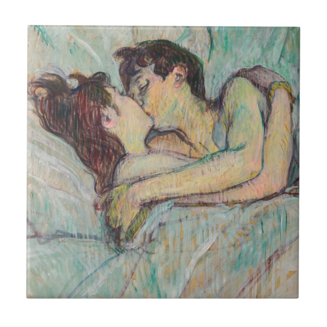 Carreau Toulouse-Lautrec - Au lit : Le baiser (Devant)