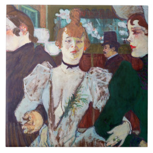 Carreau Toulouse-Lautrec - La Goulue arrivant au Rouge