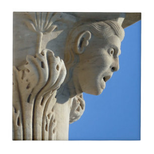 Carreau Tour de Pise détail de colonne, Italie - tuile