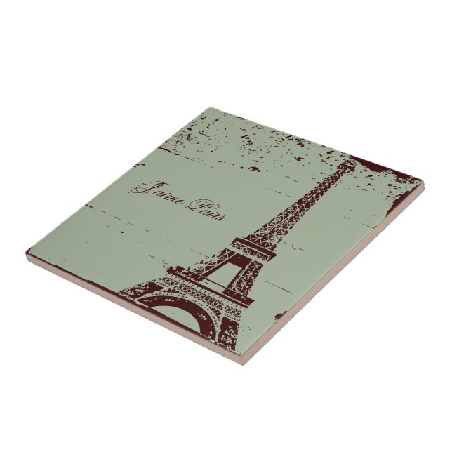 Carreau Tour Eiffel Carrelage & Dessous de Plat (Côté)