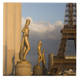 Carreau Tour Eiffel depuis le Palais de Chaillot, Paris,