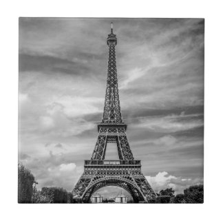 Carreau Tour Eiffel noir et blanc Paris France