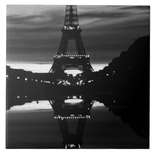 Carreau Tour Eiffel réflexion vintage France Paris