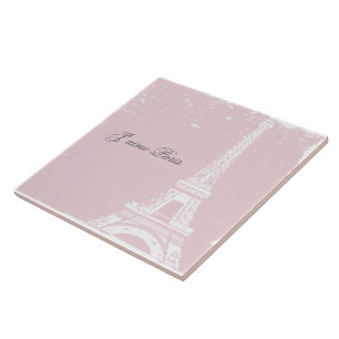 Carreau Tour Eiffel rose Carrelage & Trivet