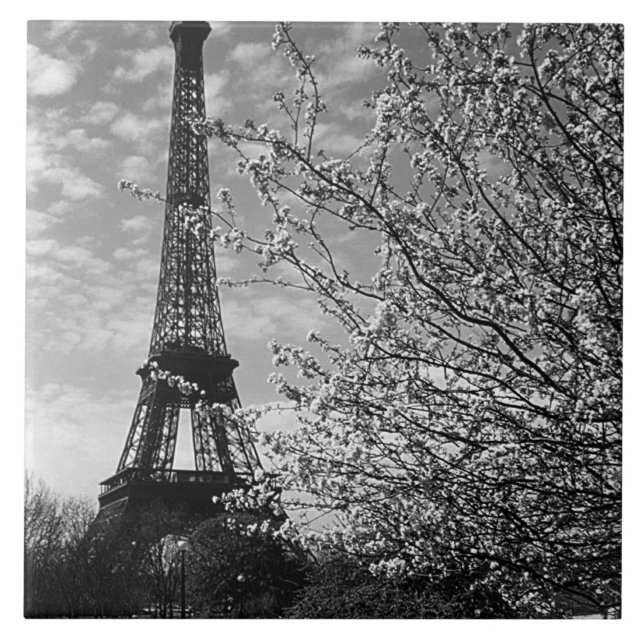 Carreau Tour Eiffel vintage Paris (Devant)