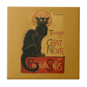 Carreau Tournee de Conversation Noir Chat noir