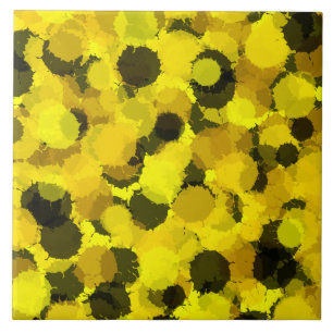 Carreau Tournesol Abstrait motif inspiré de la nature