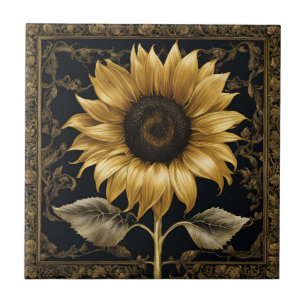Carreau  Tournesol encadré 