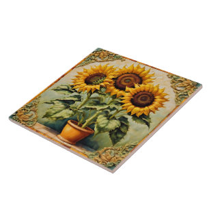 Carreau Tournesols Belle Collection Moderne