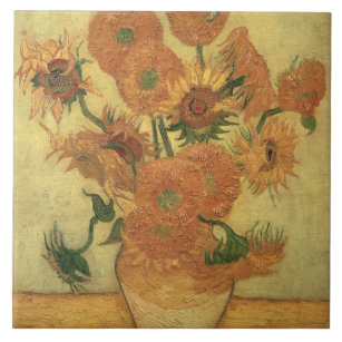 Carreau Tournesols de Vincent van Gogh  , 1889