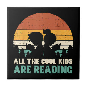 Carreau Tous Les Enfants Lisent Retro Lire Livre Lover Boy