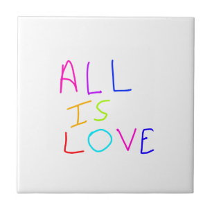 Carreau Tout est amour arc-en-ciel coloré fierté LGBTQ gay