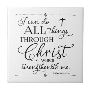 Carreau Tout par Christ - Philippiens 4:13