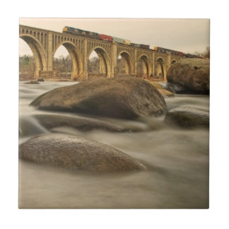 Carreau Train au-dessus de James River