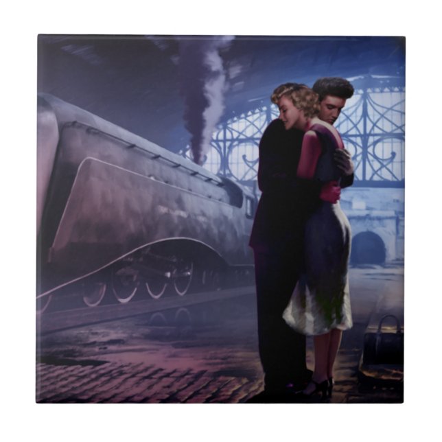 Carreau Train bleu (Devant)