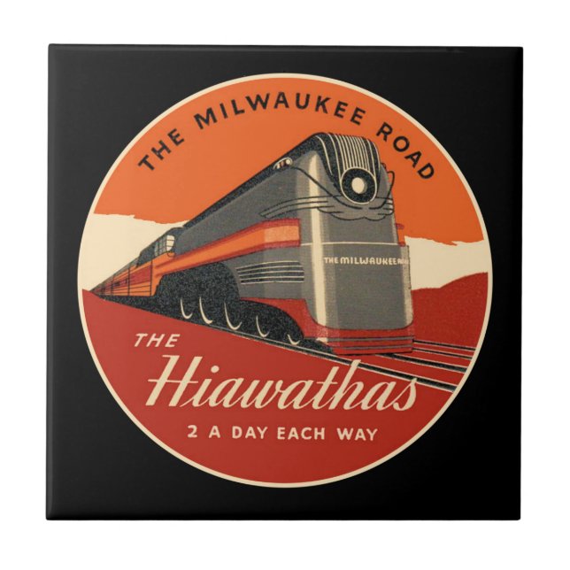 Carreau Train de Milwaukee Road Hiawatha (Devant)