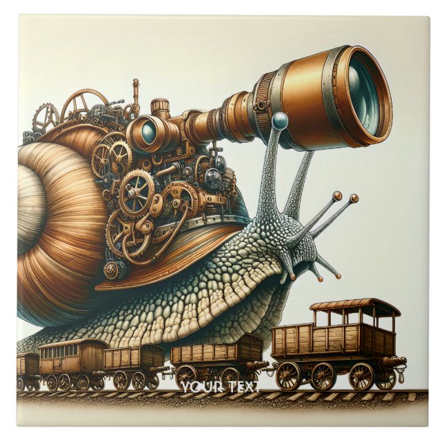 Carreau Train Imaginaire Steampunk Snail (Devant)