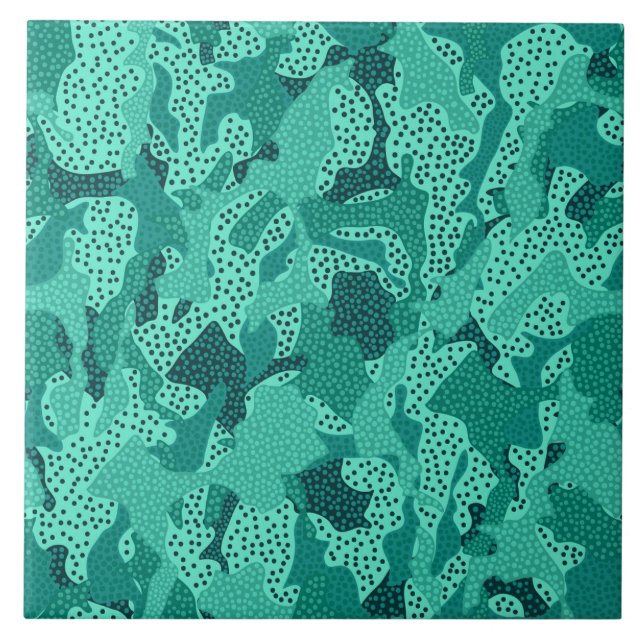 Carreau Trait Turquoise (Devant)