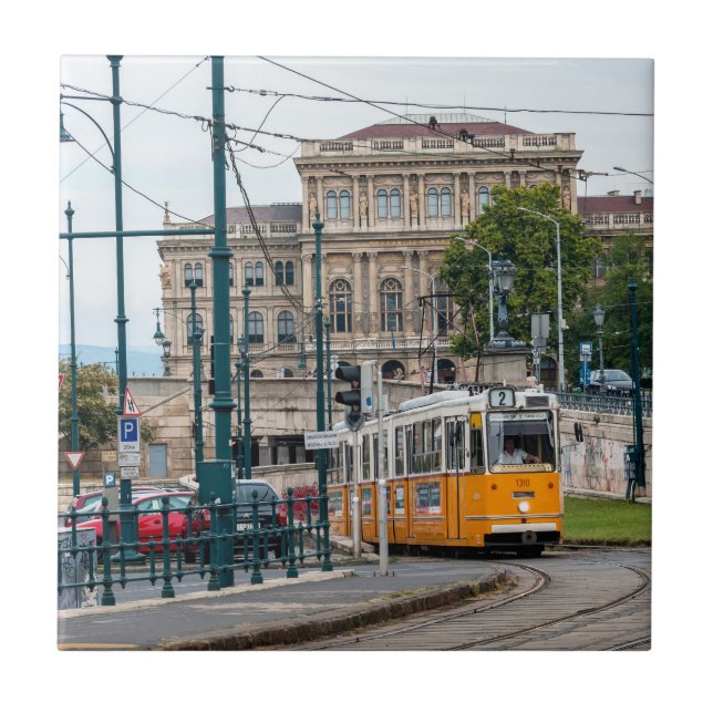 Carreau Tramway célèbre numéro 2 à Budapest, Hongrie (Devant)